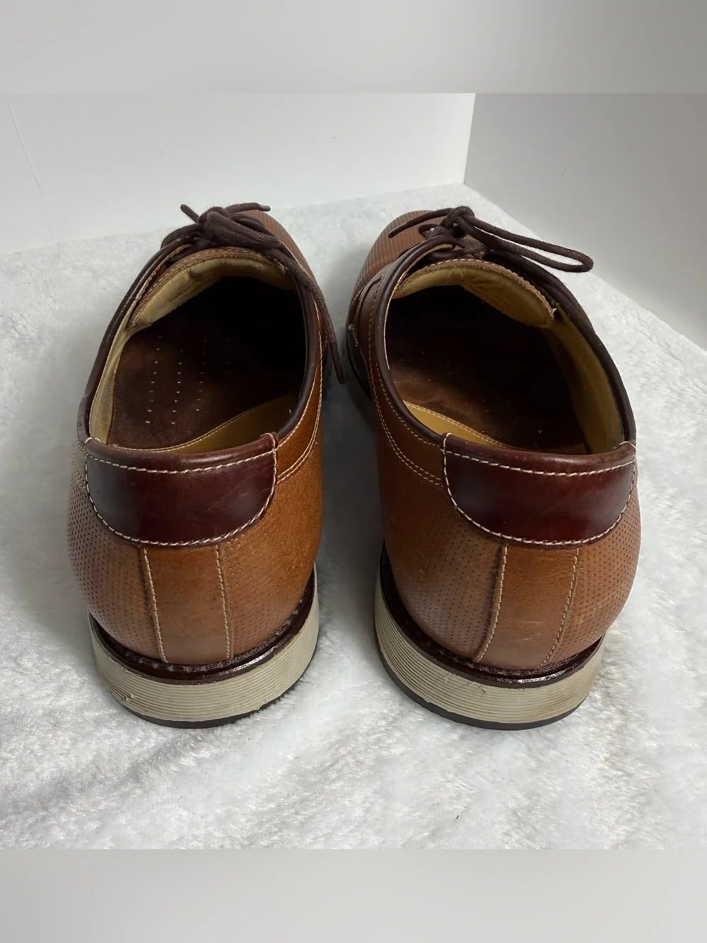 Johnston & Murphy J&M 1850 Brown Leather Derby Dress Shoes | Men’s 8.5M